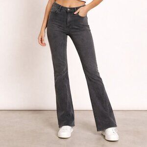 NYDJ Jean Women Sz 8 Black Nordstrom Bootcut Stretch Denim Mom Pants 30x28 80075